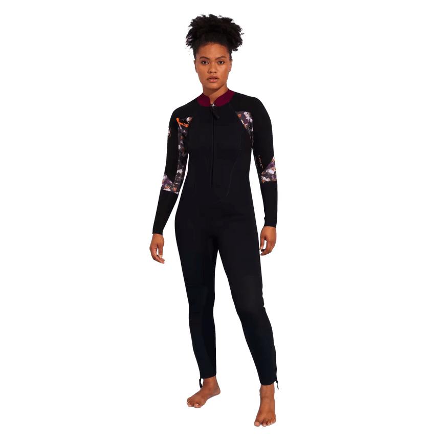 4/3 Dual Zip Full Suit Combinaison Longe Cote Femme#SteamersOcean Step