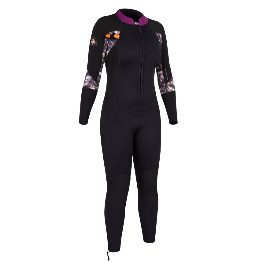 4/3 Dual Zip Full Suit Combinaison Longe Cote Femme#SteamersOcean Step