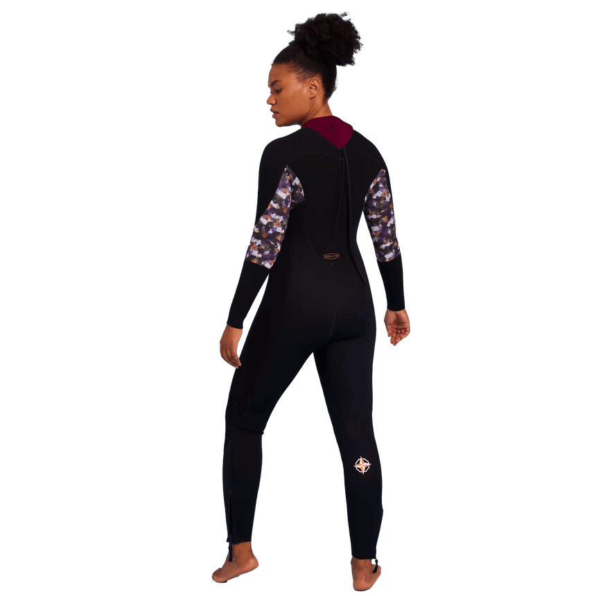 4/3 Dual Zip Full Suit Combinaison Longe Cote Femme#SteamersOcean Step