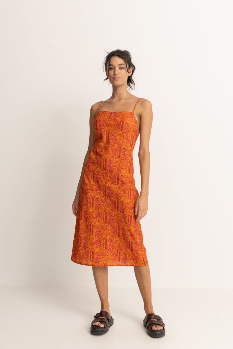 Adia Paisley Bias Cut - Robe Mi-Longue FemmeDressRhythm