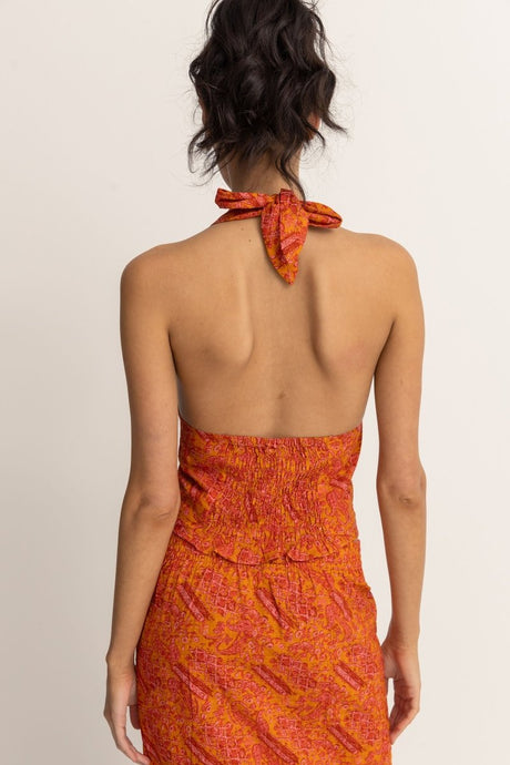 Adia Paisley Halter - Top FemmeDébardeursRhythm