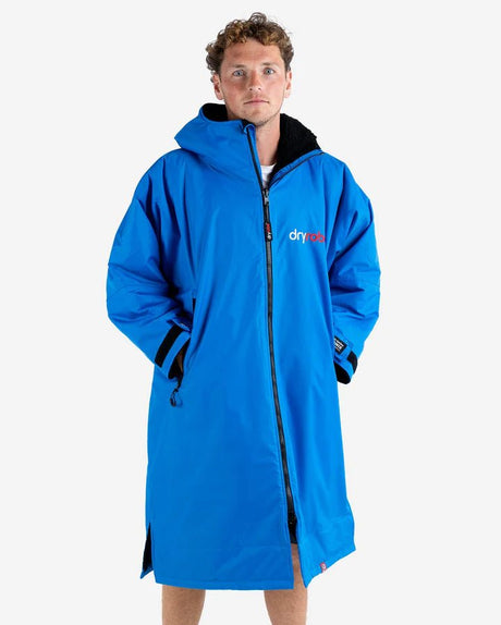 Advance - Poncho Impermeable Zippé Adulte Manches Longues Bleu / NoirPonchosDryrobe
