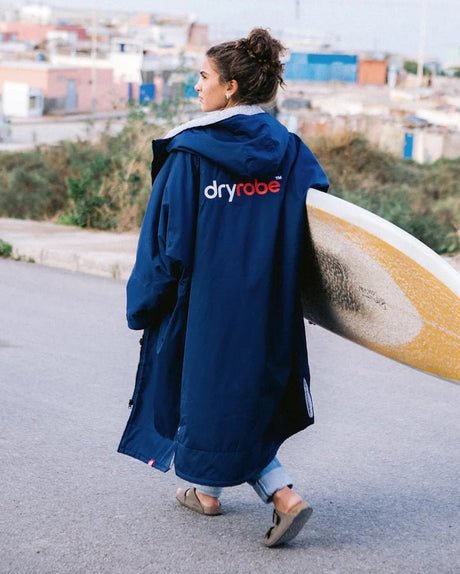 Advance - Poncho Impermeable Zippé Adulte Manches Longues Navy / GrisPonchosDryrobe