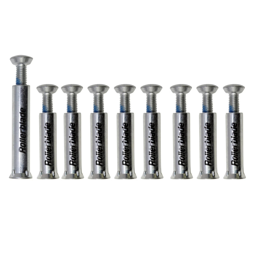 Axes en alumiuim. Inlus 8 axes standards et 1 axe de freinVisserieRollerblade