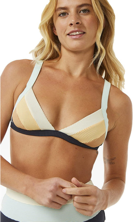 Block Party Spliced Fixed Tri Maillot Femme#Maillots De BainRip Curl