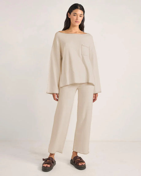 Bondi Knit Straight Leg - Pantalon FemmePantalonsRhythm