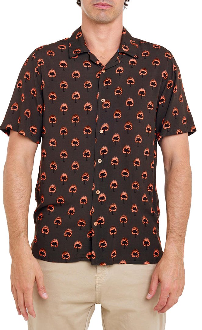 Burning Chemise S/S Homme#ChemisesPull - in