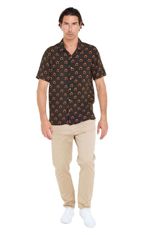 Burning Chemise S/S Homme#ChemisesPull - in