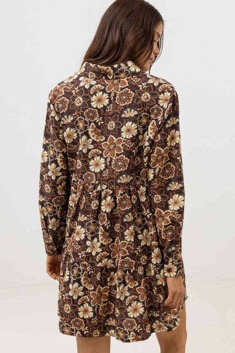 Cantabria Floral Tiered - Robe Courte FemmeDressRhythm