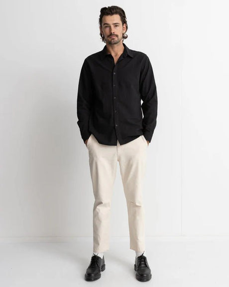 Classic Linen - Chemise Manches Longues HommeChemisesRhythm