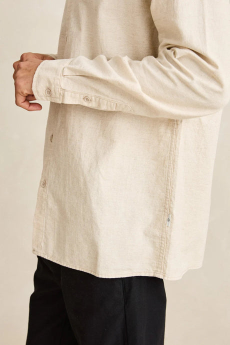 Classic Linen - Chemise Manches Longues HommeChemisesRhythm