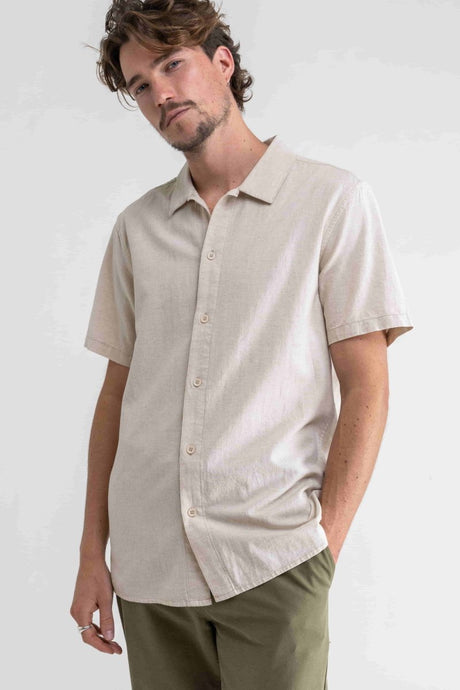 Classic Linen Ss Chemise Homme#ChemisesRhythm