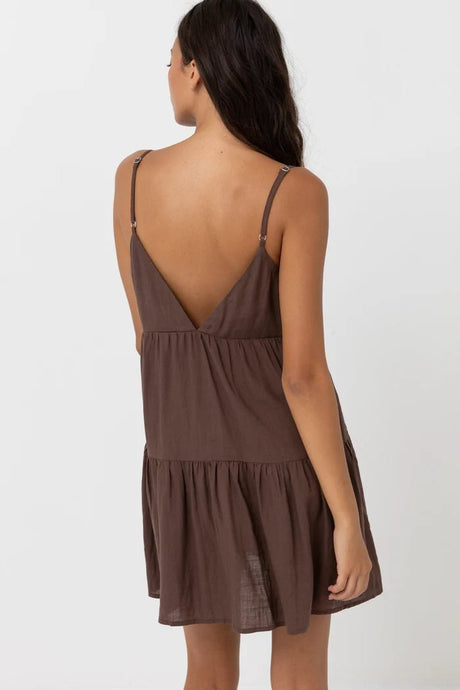 Classic Tiered Mini Robe Femme#DressRhythm