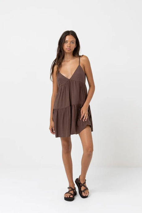 Classic Tiered Mini Robe Femme#DressRhythm