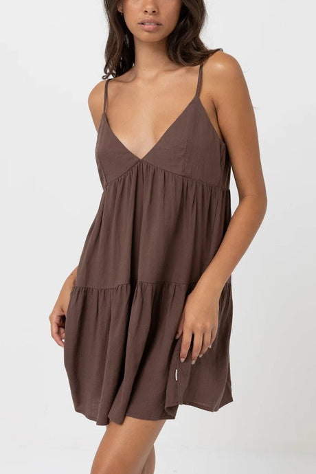 Classic Tiered Mini Robe Femme#DressRhythm