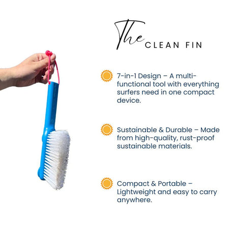 Clean Fin Surf Brush - Brosse Surf MultifonctionsOutilsSurftech