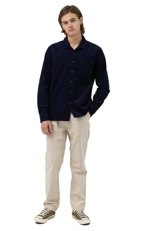 Corduroy Chemise Manches Longues Homme#ChemisesRhythm