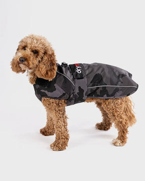 Dog Coat - Veste pour chien Noir Camo /NoirPonchosDryrobe