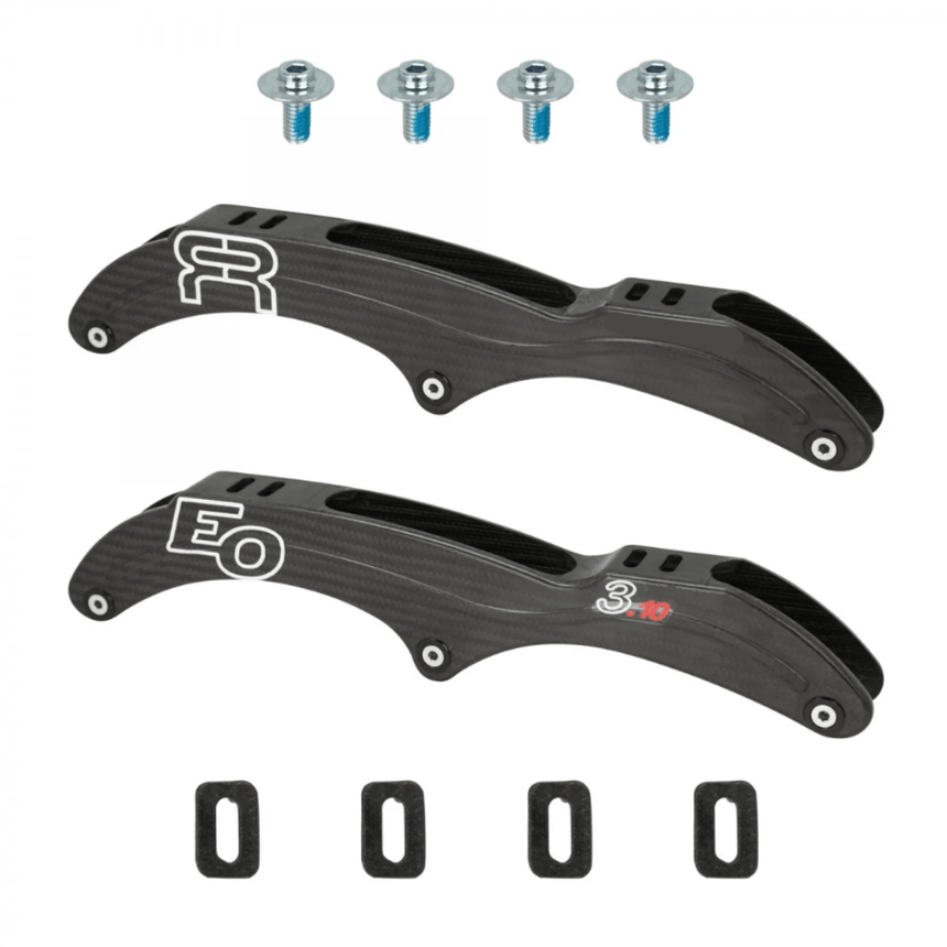 EO Carbon Frames H2 - 3X110+100 - 12"8 - Platines RollerPlaquesFr Skates