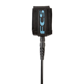 FCS 6' Comp Classic Tranquil Blue/Black leash de surf#LeashsFCS