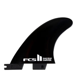 FCS II Carver Twin Quad Rear Retail Fins BlackDérivesFcs