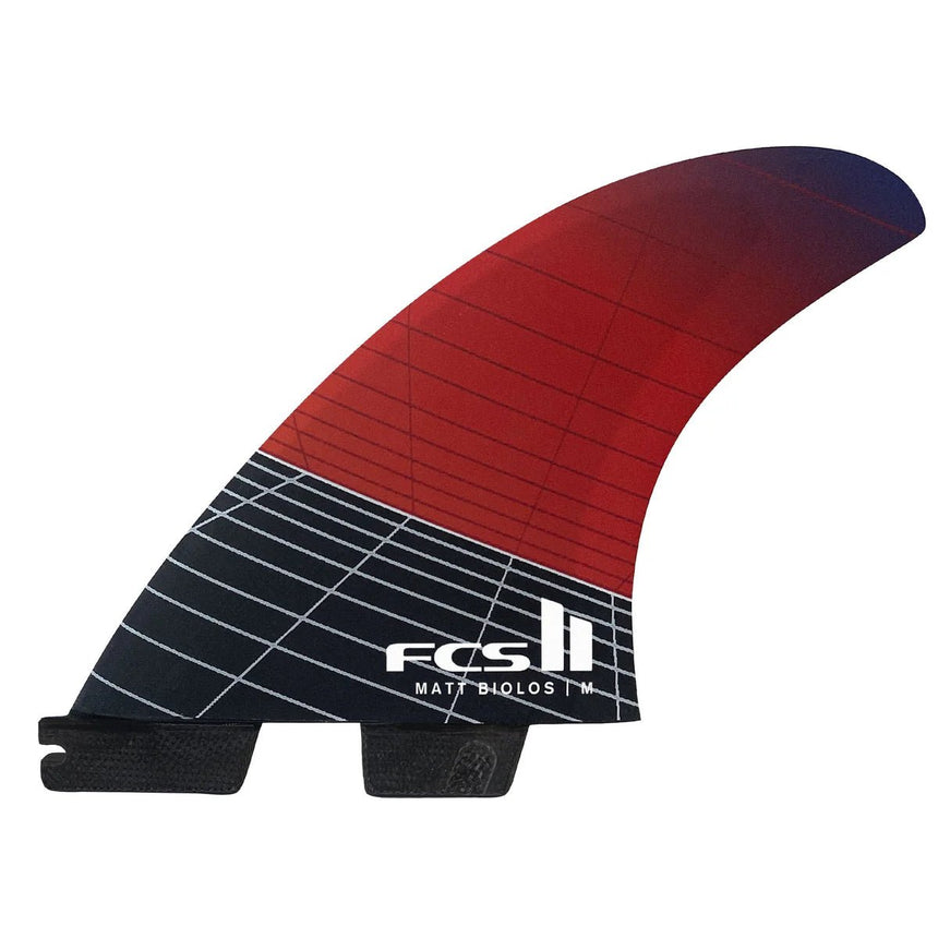 FCS II MB PC Carbon Tri Retail Fins RedDérivesFcs