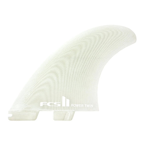 FCS II Power Twin PG Retail Fins Clear#DérivesFcs