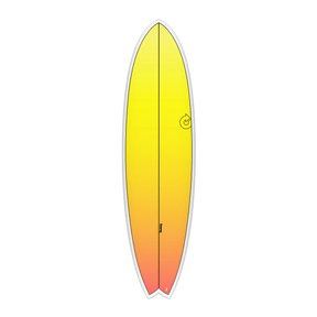Fish Tet Retro Fade White Rail 6"3 Planche De Surf FishFishTorq