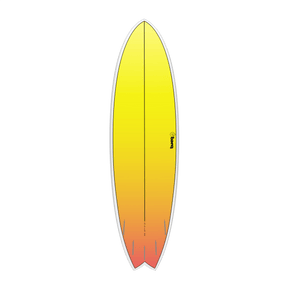 Fish Tet Retro Fade White Rail 6"6 Planche De Surf FishFishTorq