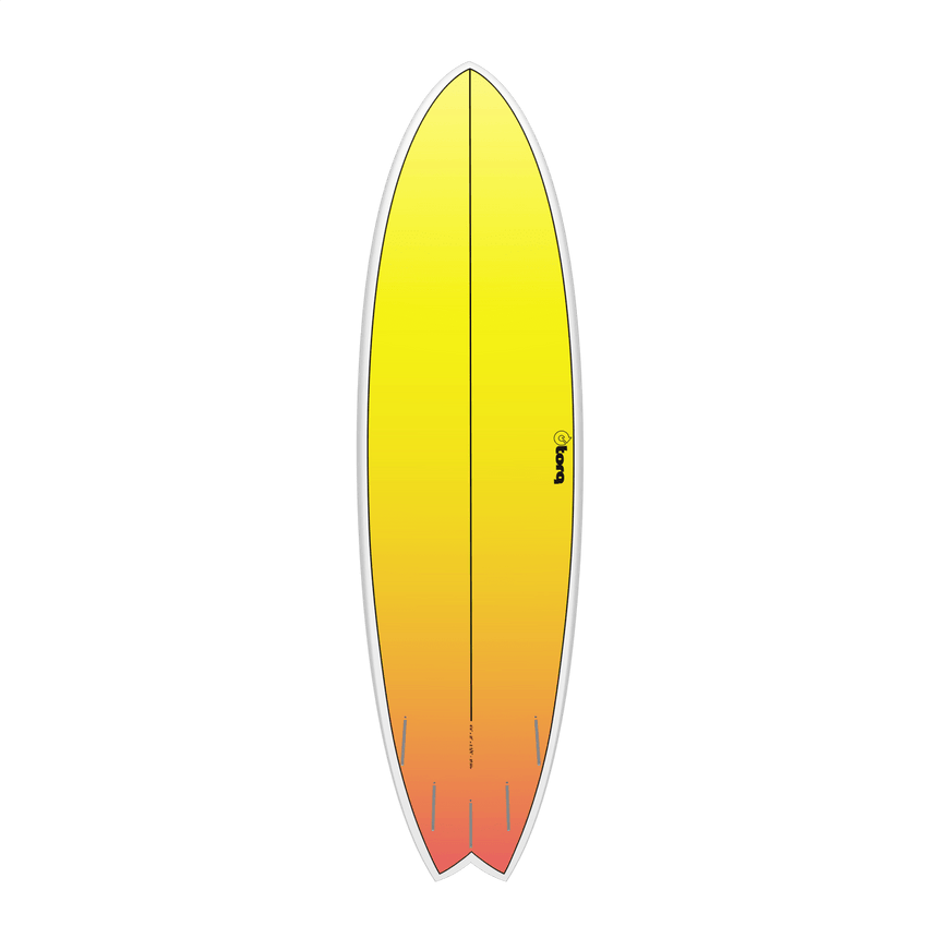 Fish Tet Retro Fade White Rail 6"6 Planche De Surf FishFishTorq