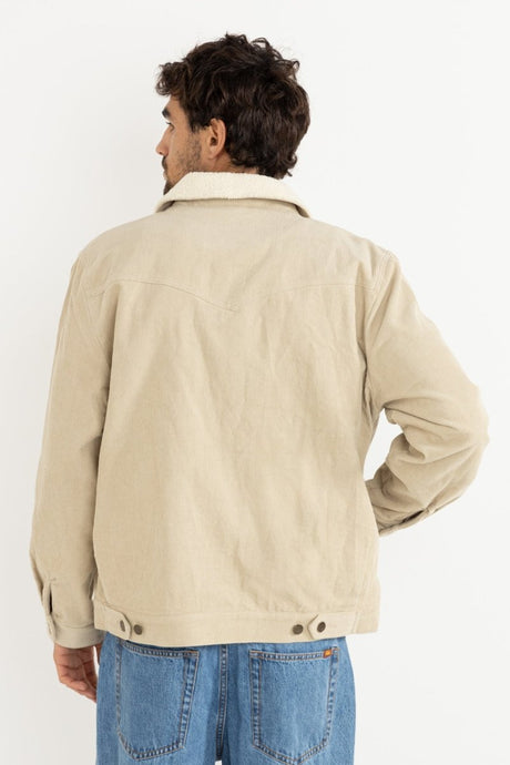 Flannel Lined cord Trucker - Veste HommeVestesRhythm