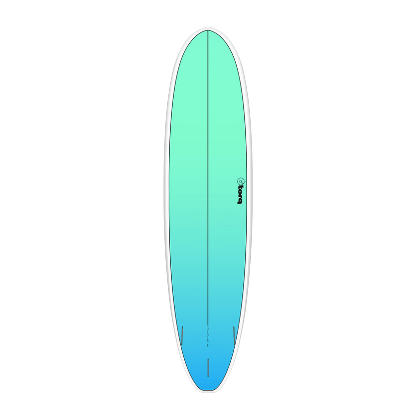Fun V+ Tet Retro Fade White Rail 7"8 Planche De Surf FunboardFunboard / HybrideTorq