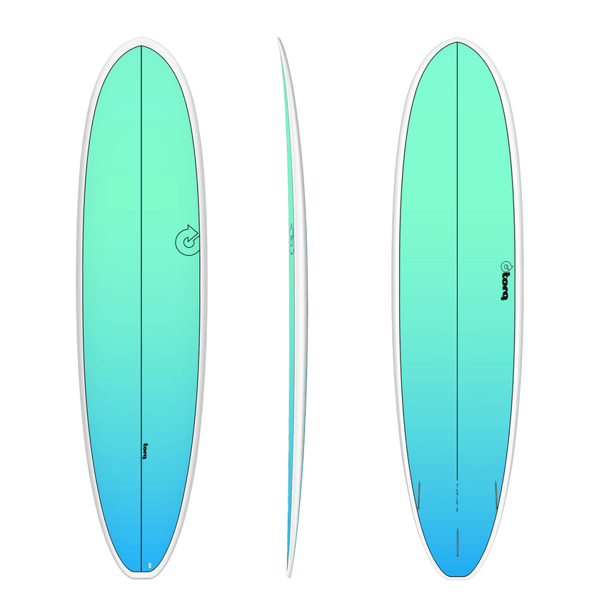 Fun V+ Tet Retro Fade White Rail 7"8 Planche De Surf FunboardFunboard / HybrideTorq