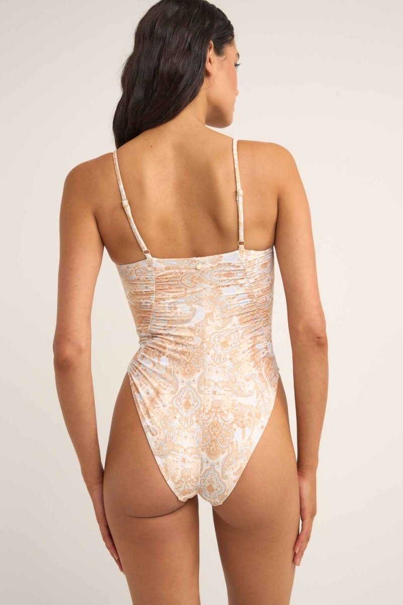 Jean Paisley Scrunched Side One Piece FemmeMaillots De BainRhythm