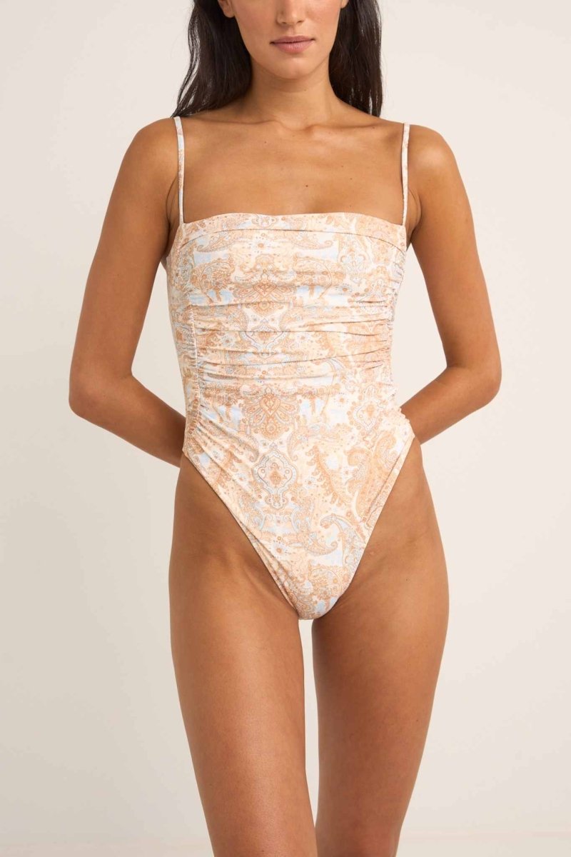 Jean Paisley Scrunched Side One Piece FemmeMaillots De BainRhythm