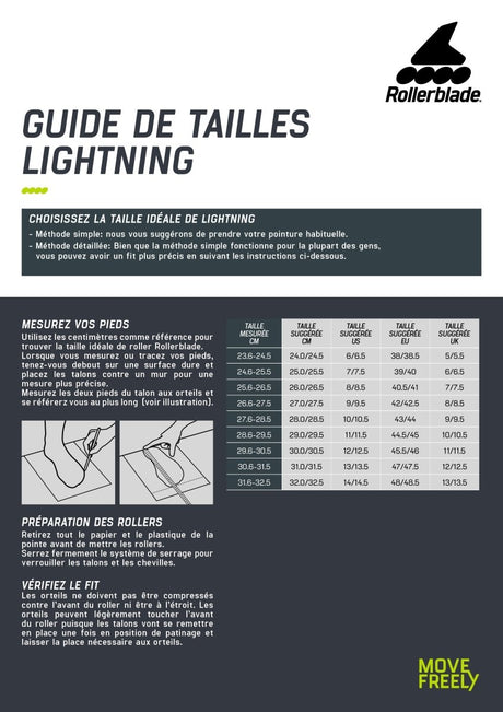 Lightning Roller En Ligne Freestyle HommeRollers FreeskateRollerblade