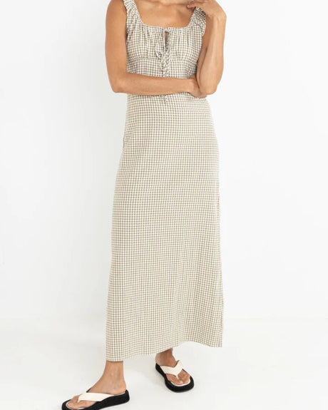 Lola Check Maxi - Robe Longue FemmeDressRhythm