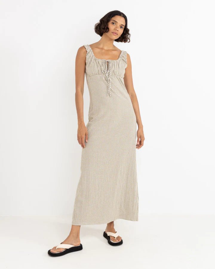 Lola Check Maxi - Robe Longue FemmeDressRhythm