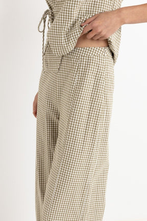 Lola Check Wide Leg - Pantalon FemmePantalonsRhythm