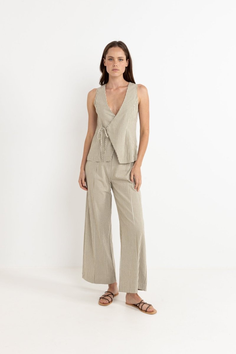 Lola Check Wide Leg - Pantalon FemmePantalonsRhythm