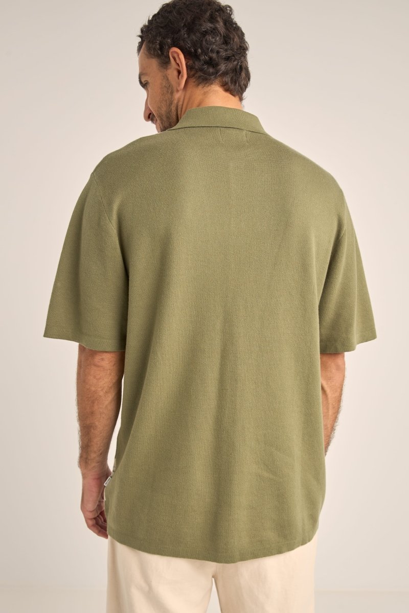 Loma Knitted Ss Chemise Homme#ChemisesRhythm