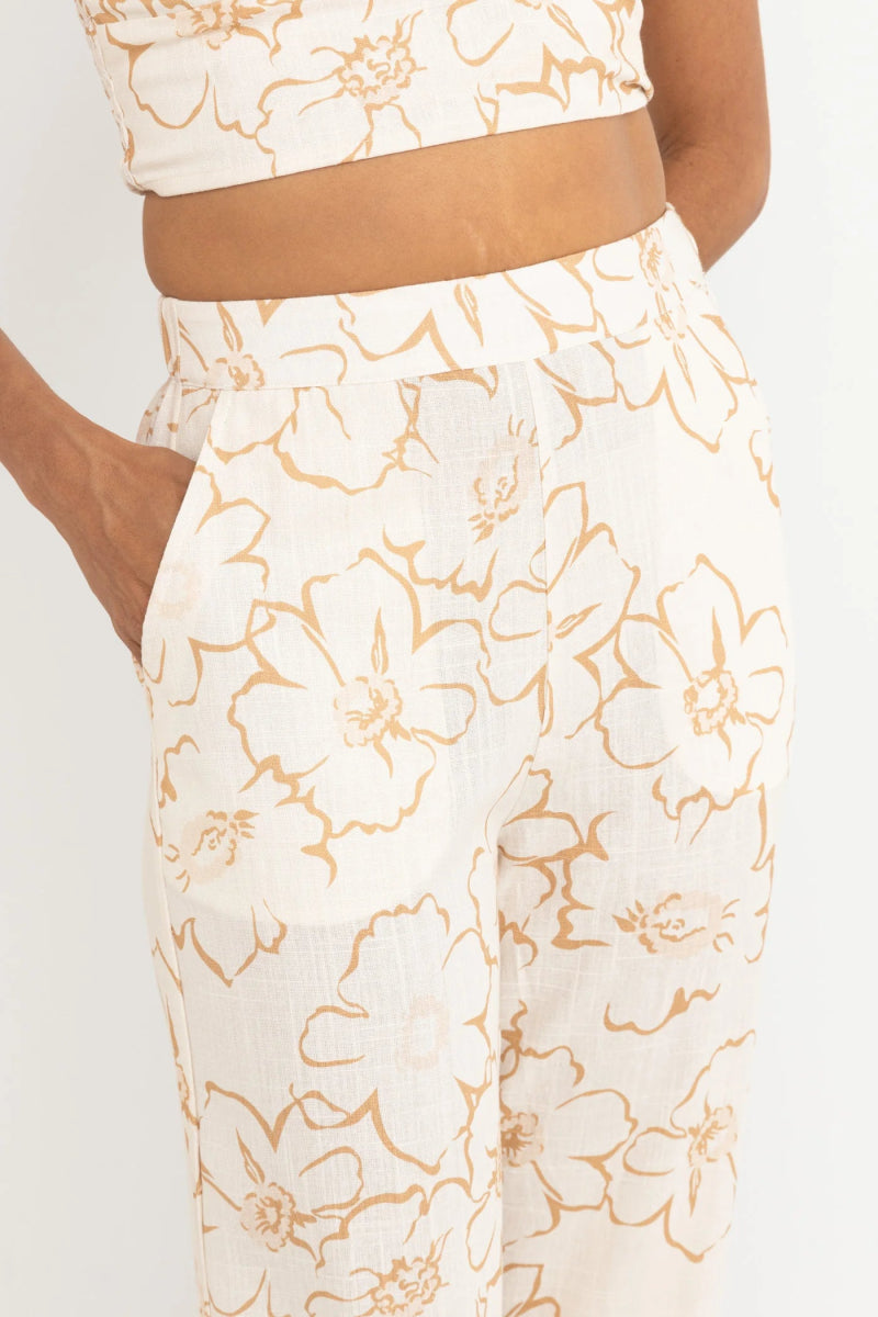 Lulu Floral Wide Leg - Pantalon FemmePantalonsRhythm