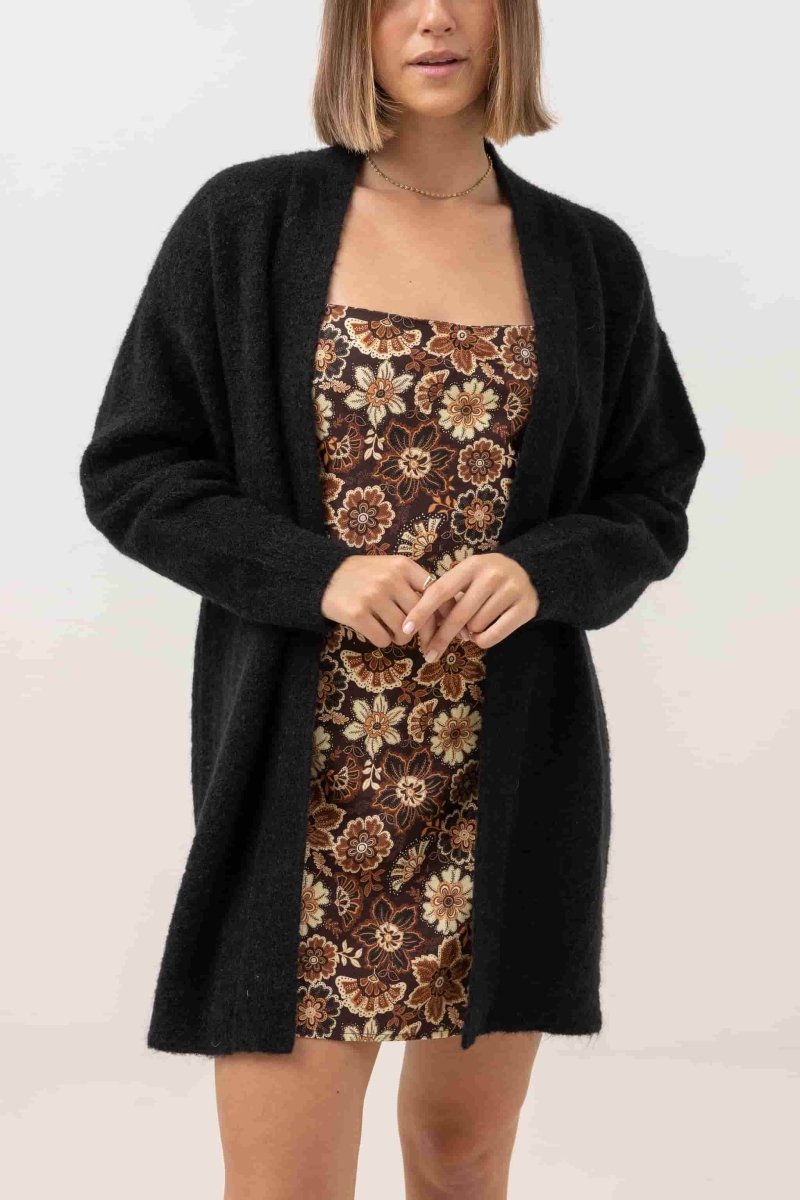 Oversized Knit Cardigan Femme#PullRhythm
