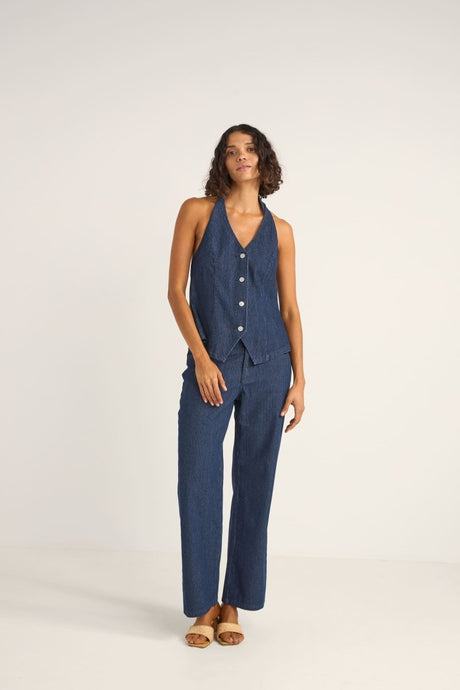 Pinstripe Mid Rise - Pantalon FemmePantalonsRhythm