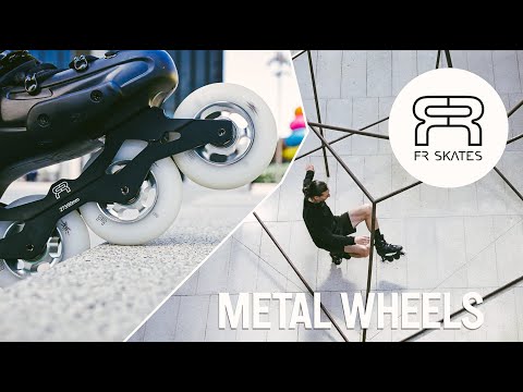 Ruedas de patines en línea de metal 90mm 85A (lote de 4)