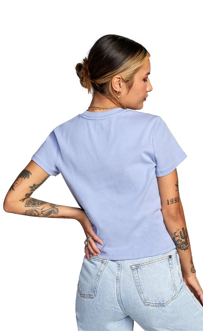 Rib Grey Purple Tee Shirt Homme#Tee ShirtsRvca