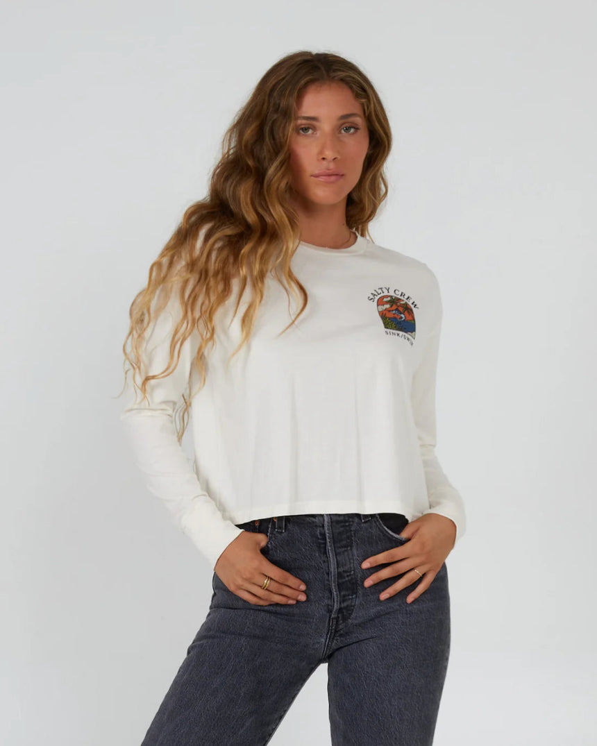 Sail Away L/S T-Shirt Femme#Tee ShirtsSalty Crew