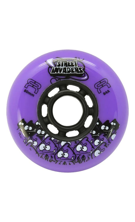 Street Invaders 80mm 84A Roues De Roller En Ligne (Lot de 4)#RouesFr Skates