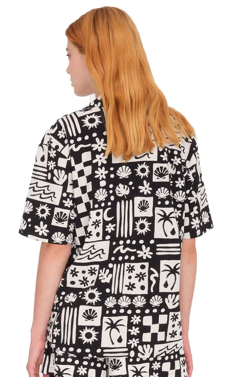 Sunny Wild Chemise Manches Courtes Femme#ChemisesVolcom