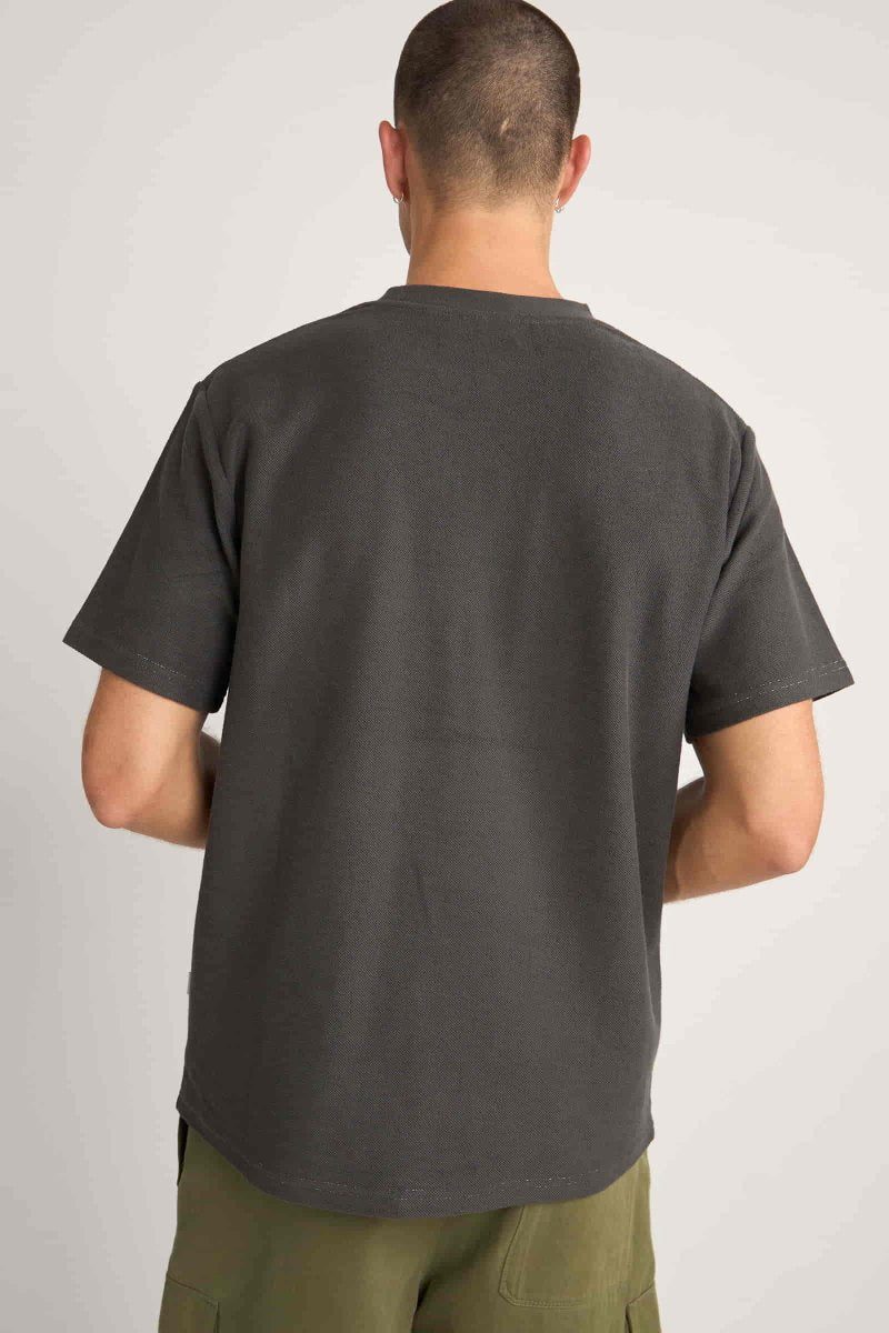 Terry Contrast Stitch Ss T-Shirt Homme#Tee ShirtsRhythm